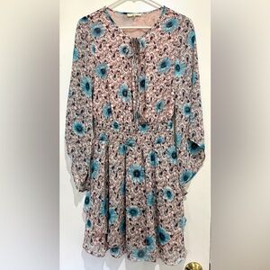 Promesa Floral Boho Peasant Dress